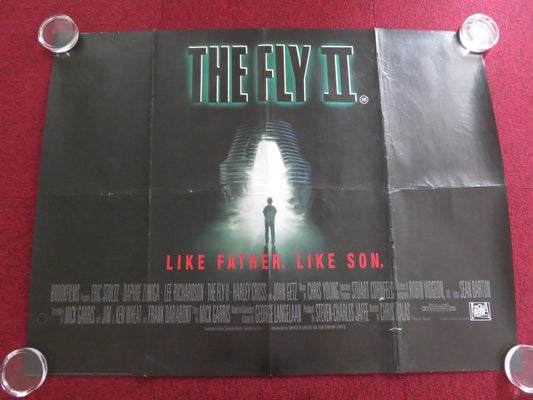 THE FLY II UK QUAD ROLLED POSTER ERIC STOLTZ DAPHNE ZUNIGA 1989