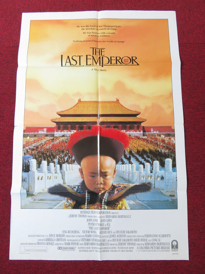 THE LAST EMPEROR - B FOLDED US ONE SHEET POSTER JOHN LONE PETER O'TOOLE 1987