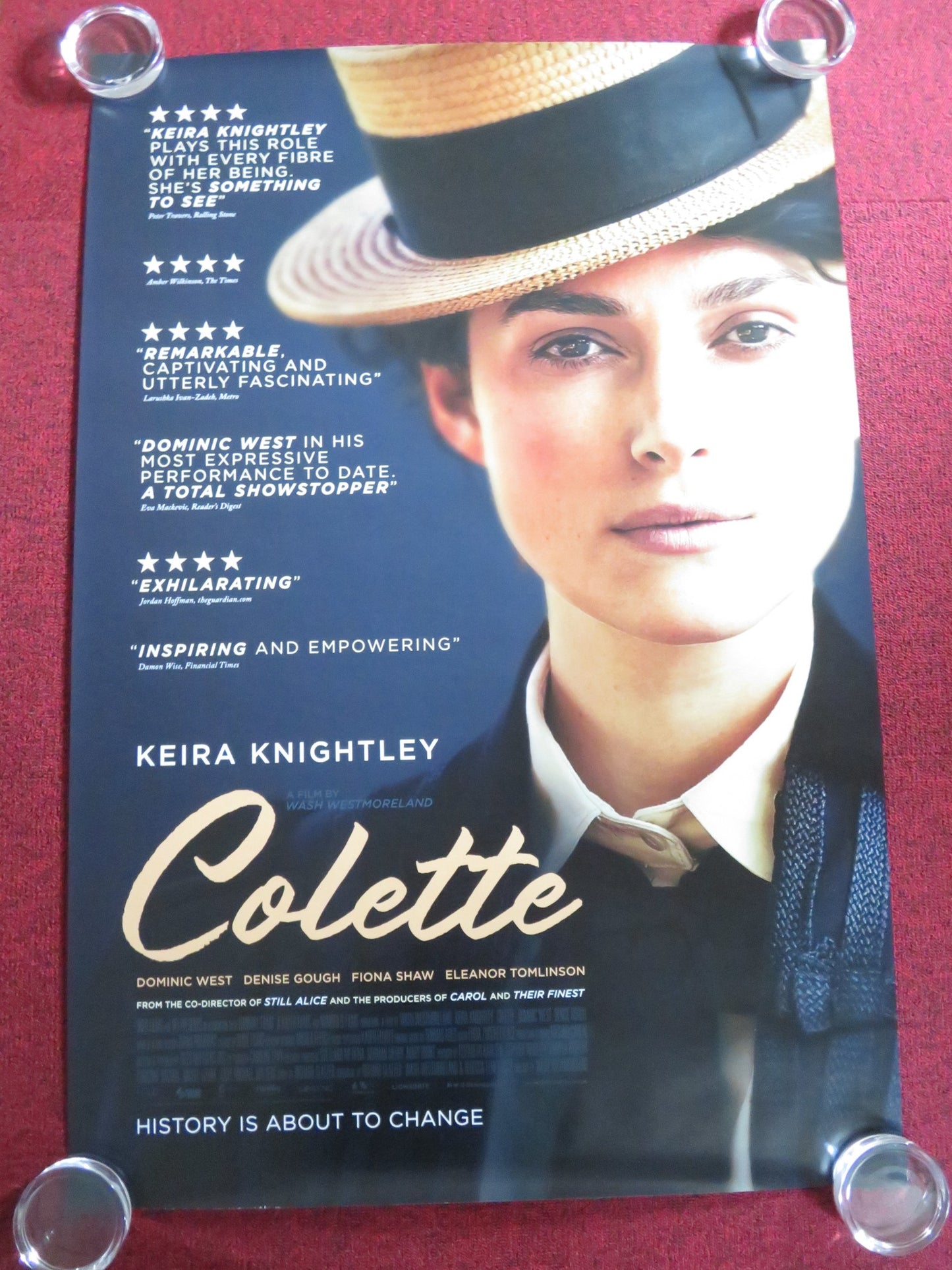 COLETTE - B US ONE SHEET ROLLED POSTER KEIRA KNIGHTLEY FIONA SHAW 2018