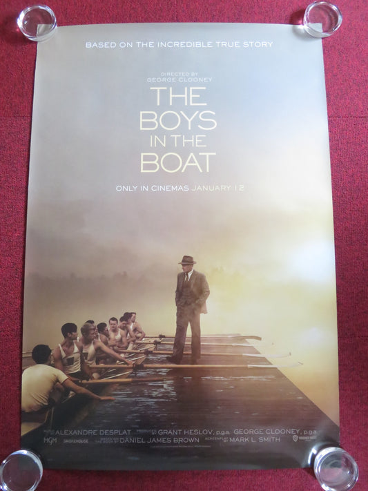 THE BOYS IN THE BOAT US ONE SHEET ROLLED POSTER JOEL EDGERTON CALLUM TURNER 2023