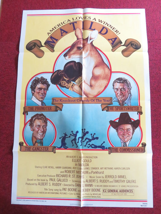 MATILDA FOLDED US ONE SHEET POSTER ELLIOT GOULD CLIVE REVILL 1978