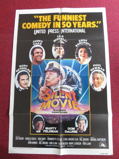 SILENT MOVIE - B FOLDED US ONE SHEET POSTER MEL BROOKS MARTY FELDMAN 1976