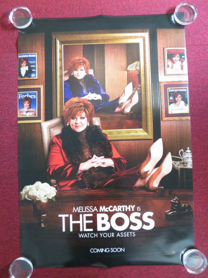 THE BOSS US ONE SHEET ROLLED POSTER MELISSA MCARTHY KRISTEN BELL 2016