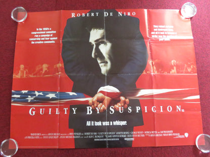 GUILTY BY SUSPICION UK QUAD ROLLED POSTER ROBERT DE NIRO 1991