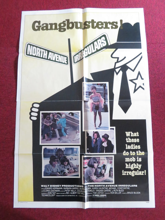 THE NORTH AVENUE IRREGULARS - B FOLDED US ONE SHEET POSTER DISNEY HERRMAN 1979