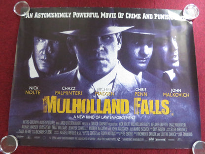 MULHOLLAND FALLS UK QUAD ROLLED POSTER NICK NOLTE MELANIE GRIFFITH 1996