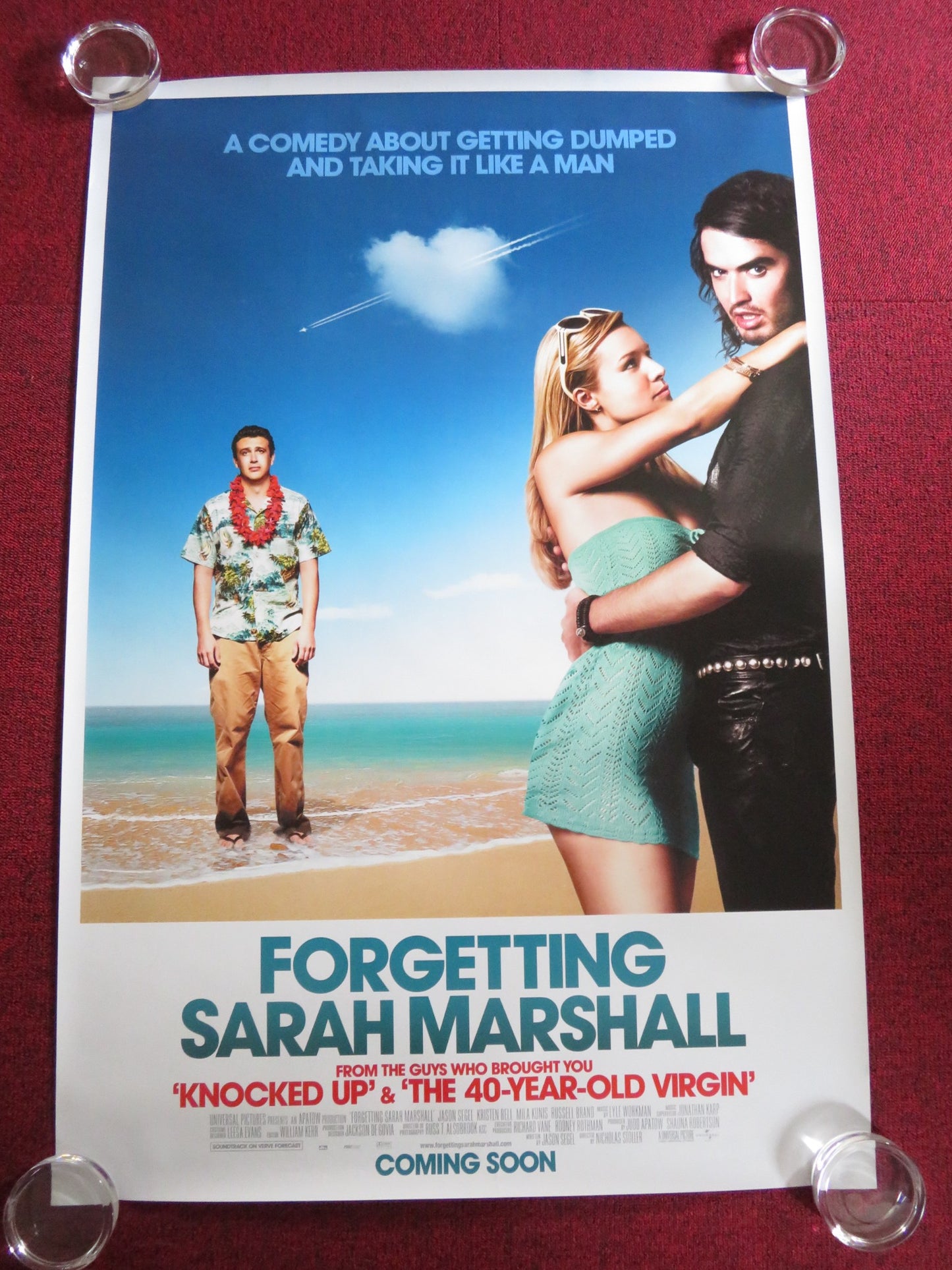 FORGETTING SARAH MARSHALL US ONE SHEET ROLLED POSTER R. BRAND JASON SEGEL 2008