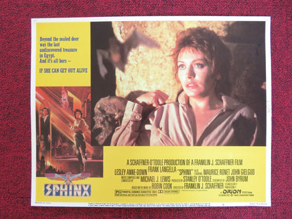 SPHINX US LOBBY CARD FULL SET LESLEY-ANNE DOWN FRANK LANGELLA 1981