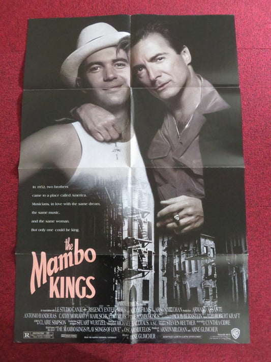 THE MAMBO KINGS - B FOLDED US ONE SHEET POSTER PABLO CALOGERO SCOTT COHEN 1992