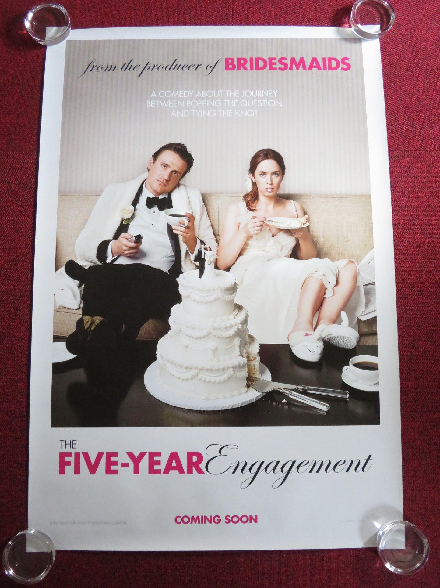 THE FIVE-YEAR ENGAGEMENT US ONE SHEET ROLLED POSTER EMILY BLUNT JASON SEGEL 2012