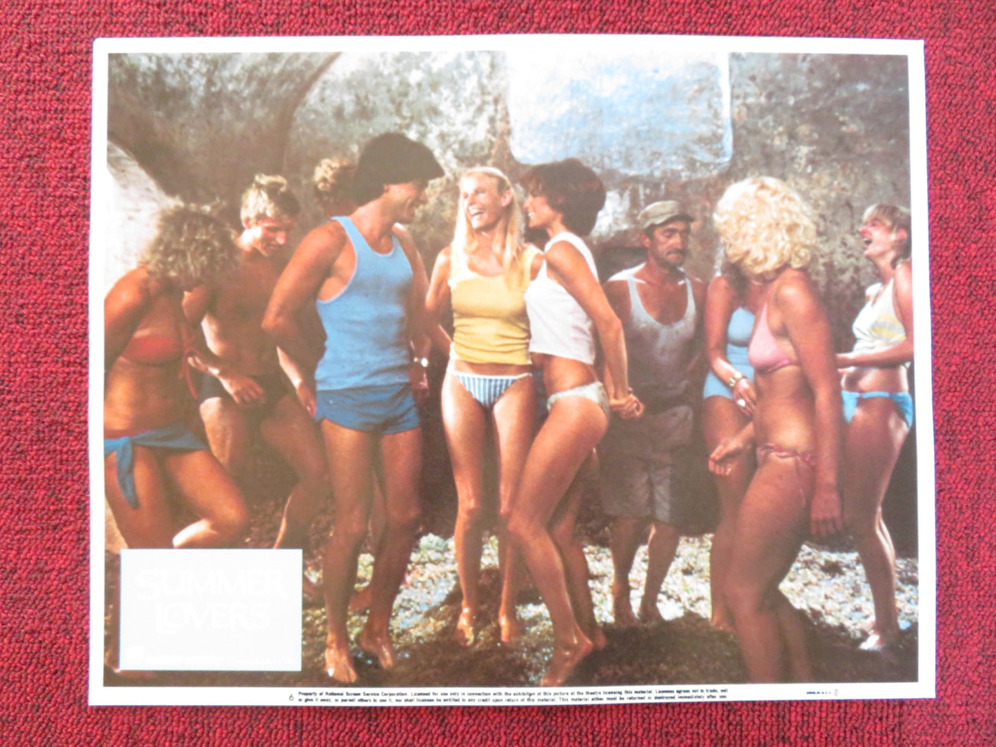 SUMMER LOVERS US LOBBY CARD FULL SET PETER GALLAGHER DARYL HANNAH 1982