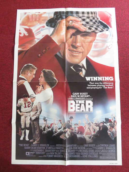 THE BEAR FOLDED US ONE SHEET POSTER GARY BUSEY CYNTHIA LEAKE 1984