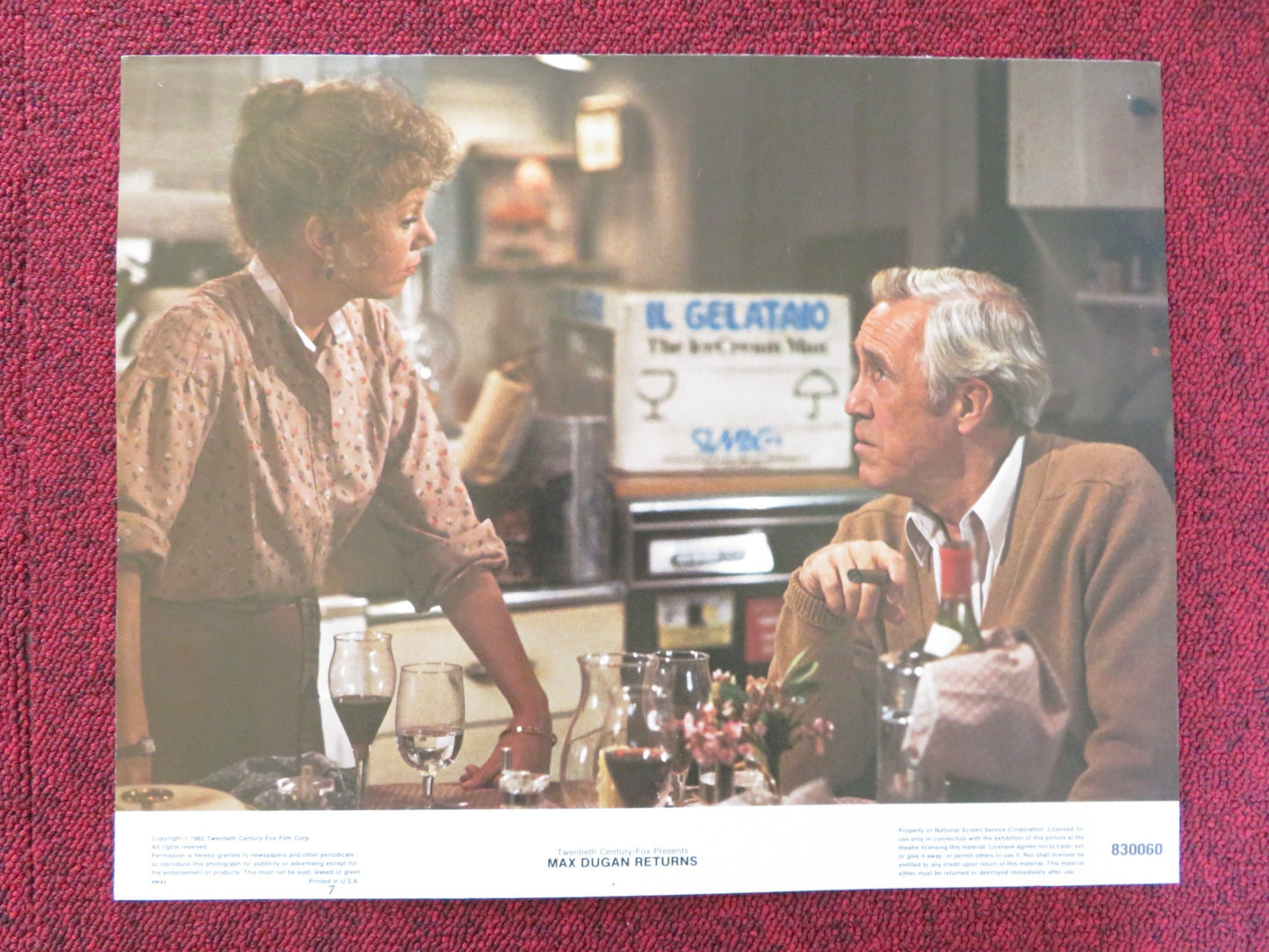 MAX DUGAN RETURNS US LOBBY CARD FULL SET JASON ROBARDS DONALD SUTHERLAND 1983