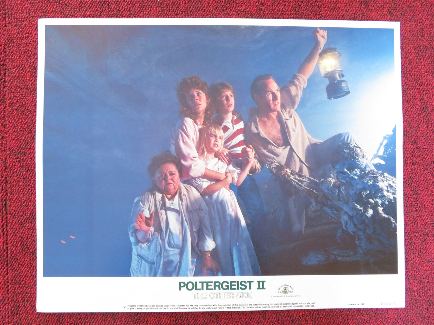 POLTERGEIST II: THE OTHER SIDE US LOBBY CARD FULL SET JOBETH WILLIAMS 1986