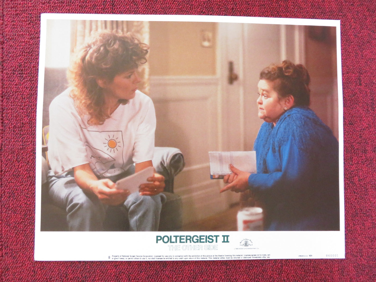 POLTERGEIST II: THE OTHER SIDE US LOBBY CARD FULL SET JOBETH WILLIAMS 1986