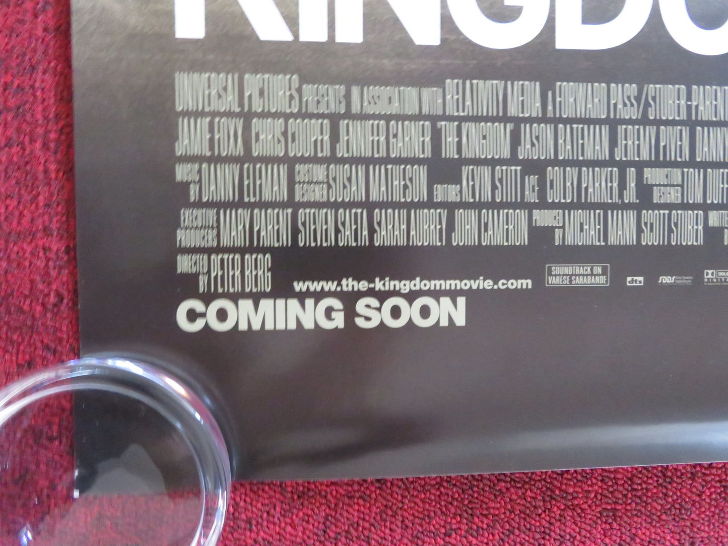 THE KINGDOM US ONE SHEET ROLLED POSTER JAMIE FOXX JASON BATEMAN 2007