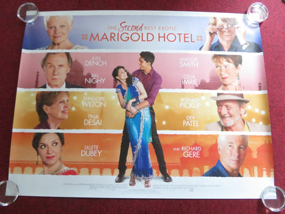 THE SECOND BEST EXOTIC MARIGOLD HOTEL - B UK QUAD ROLLED POSTER DEV PATEL 2015