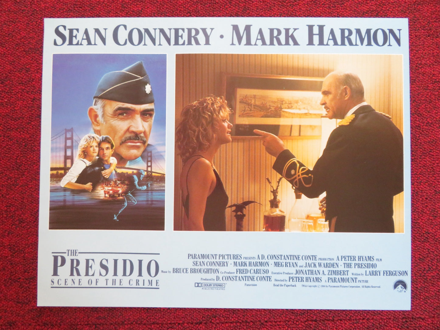 THE PRESIDIO US LOBBY CARD FULL SET SEAN CONNERY MARK HARMON 1988