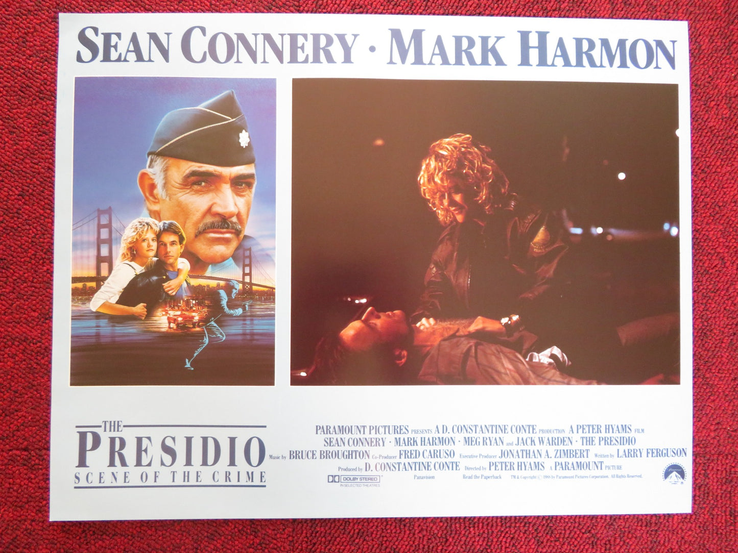 THE PRESIDIO US LOBBY CARD FULL SET SEAN CONNERY MARK HARMON 1988