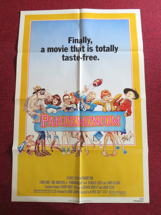 PANDEMONIUM - B FOLDED US ONE SHEET POSTER TAMMY ALVERSON PAMELA HARLOW 1982