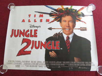 JUNGLE 2 JUNGLE UK QUAD ROLLED POSTER DISNEY TIM ALLEN MARTIN SHORT 1997