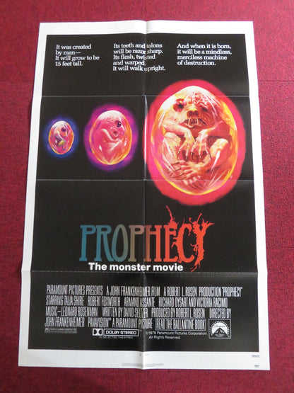 PROPHECY - B FOLDED US ONE SHEET POSTER TALIA SHIRE ROBERT FOXWORTH 1979