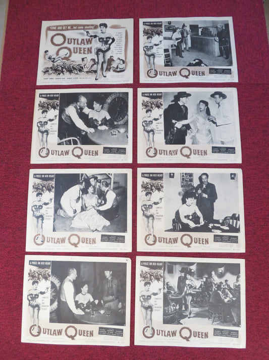 OUTLAW QUEEN US LOBBY CARD FULL SET ANDREA KING HARRY JAMES 1957