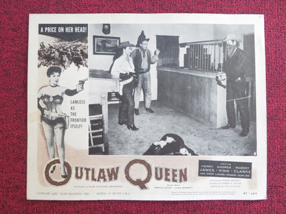 OUTLAW QUEEN US LOBBY CARD FULL SET ANDREA KING HARRY JAMES 1957