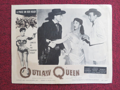 OUTLAW QUEEN US LOBBY CARD FULL SET ANDREA KING HARRY JAMES 1957