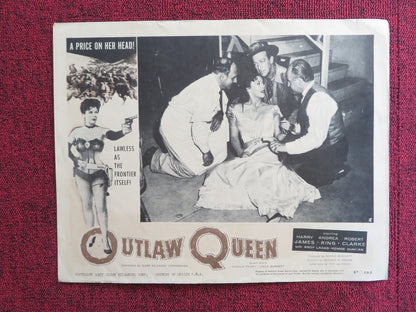 OUTLAW QUEEN US LOBBY CARD FULL SET ANDREA KING HARRY JAMES 1957