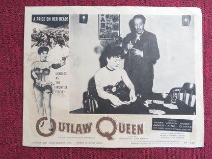 OUTLAW QUEEN US LOBBY CARD FULL SET ANDREA KING HARRY JAMES 1957