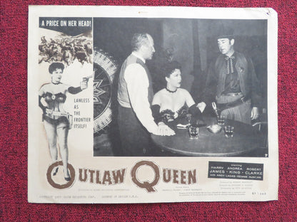 OUTLAW QUEEN US LOBBY CARD FULL SET ANDREA KING HARRY JAMES 1957