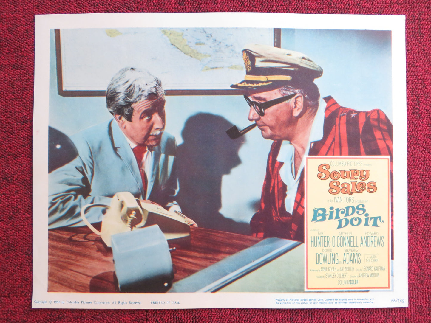 BIRDS DO IT US LOBBY CARD FULL SET SOUPY SALES TAB HUNTER 1966