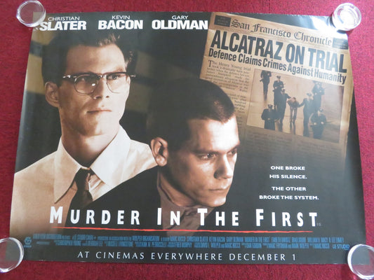 MURDER IN THE FIRST UK QUAD ROLLED POSTER CHRISTIAN SLATER KEVIN BACON 1995