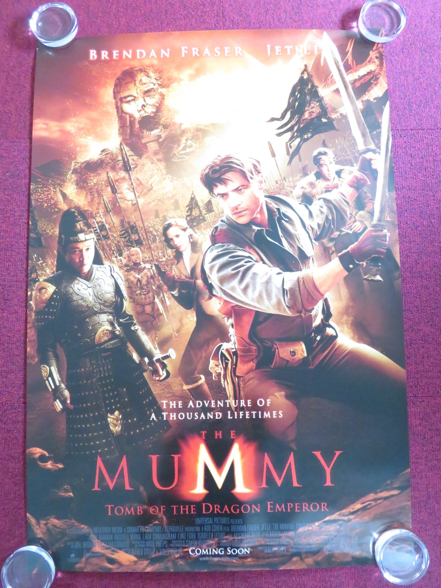 THE MUMMY TOMB OF THE DRAGON EMPEROR- B US ONE SHEET ROLLED POSTER FRASER 2008