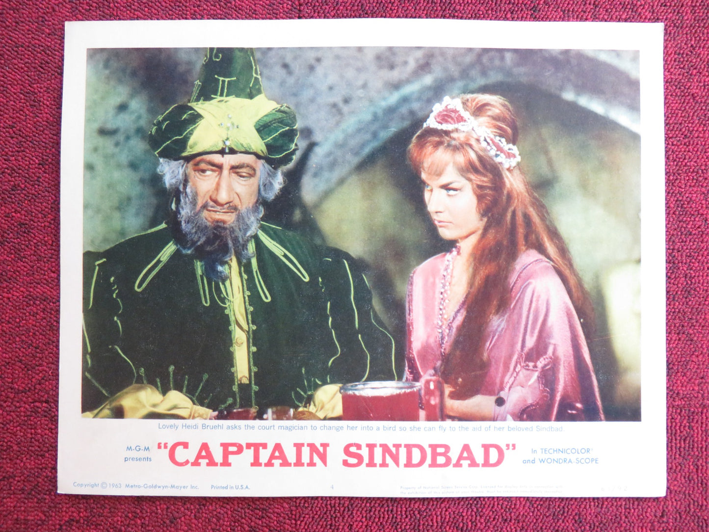 CAPTAIN SINDBAD US LOBBY CARD FULL SET GUY WILLIAMS HEIDI BRUHL 1963