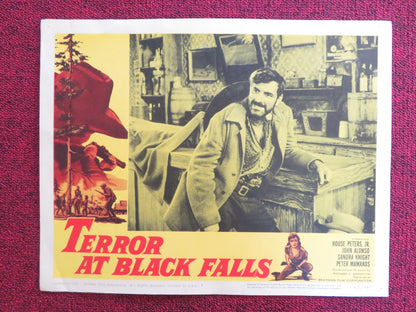 TERROR AT BLACK FALLS US LOBBY CARD FULL SET HOUSE PETERS JR. JOHN ALONSO 1962