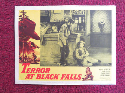 TERROR AT BLACK FALLS US LOBBY CARD FULL SET HOUSE PETERS JR. JOHN ALONSO 1962