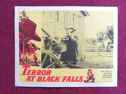 TERROR AT BLACK FALLS US LOBBY CARD FULL SET HOUSE PETERS JR. JOHN ALONSO 1962