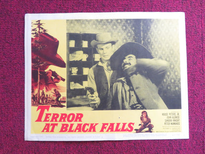 TERROR AT BLACK FALLS US LOBBY CARD FULL SET HOUSE PETERS JR. JOHN ALONSO 1962