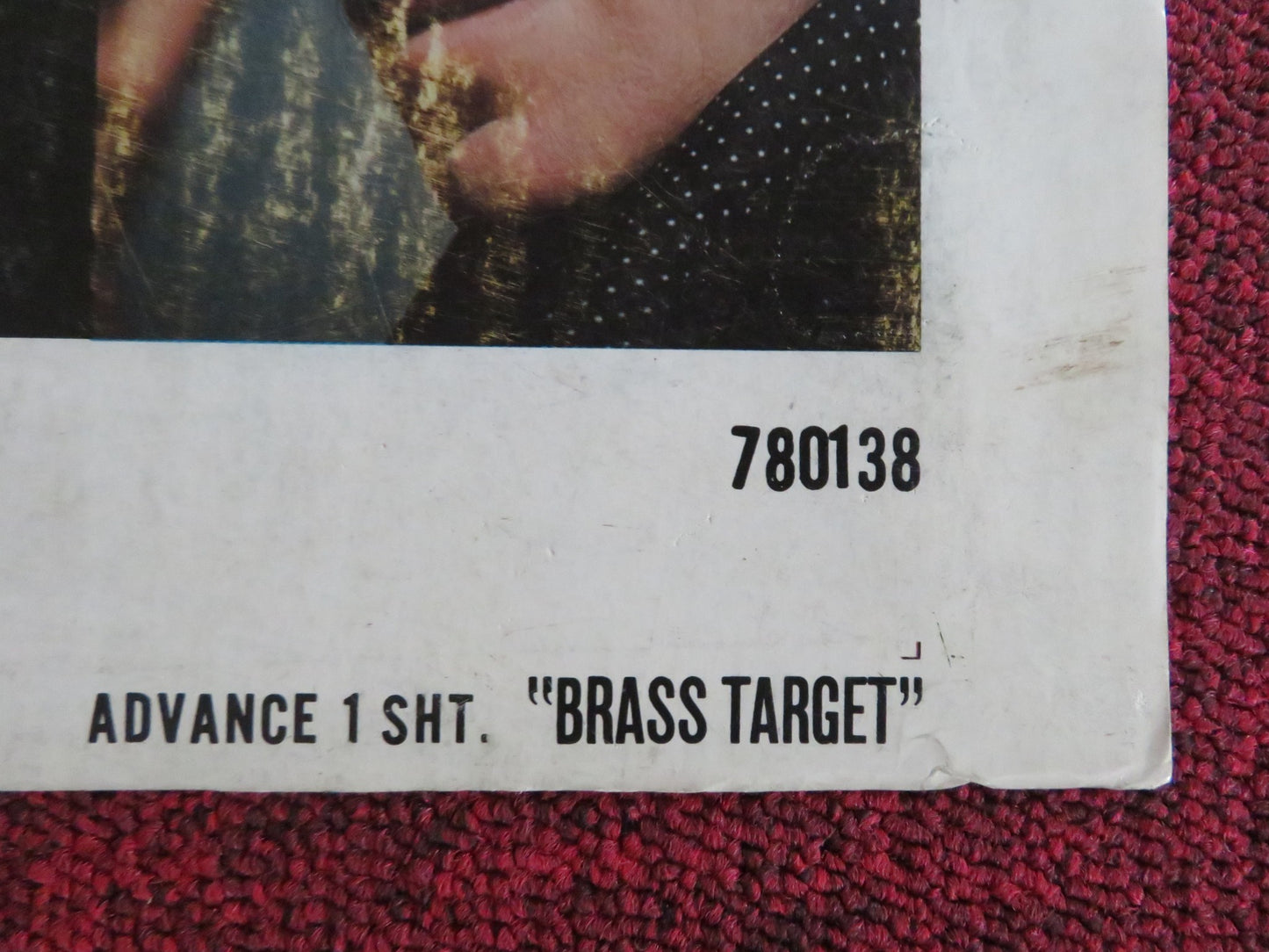 BRASS TARGET - ADVANCE O/S - C FOLDED US ONE SHEET POSTER SOPHIA LOREN 1978