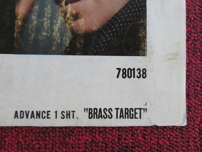 BRASS TARGET - ADVANCE O/S - C FOLDED US ONE SHEET POSTER SOPHIA LOREN 1978