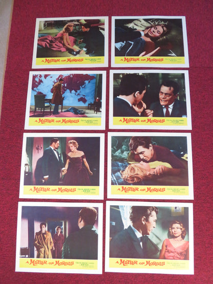 A MATTER OF MORALS US LOBBY CARD FULL SET PATRICK O'NEAL MOGENS WIETH 1960