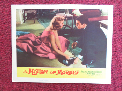 A MATTER OF MORALS US LOBBY CARD FULL SET PATRICK O'NEAL MOGENS WIETH 1960