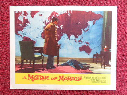 A MATTER OF MORALS US LOBBY CARD FULL SET PATRICK O'NEAL MOGENS WIETH 1960