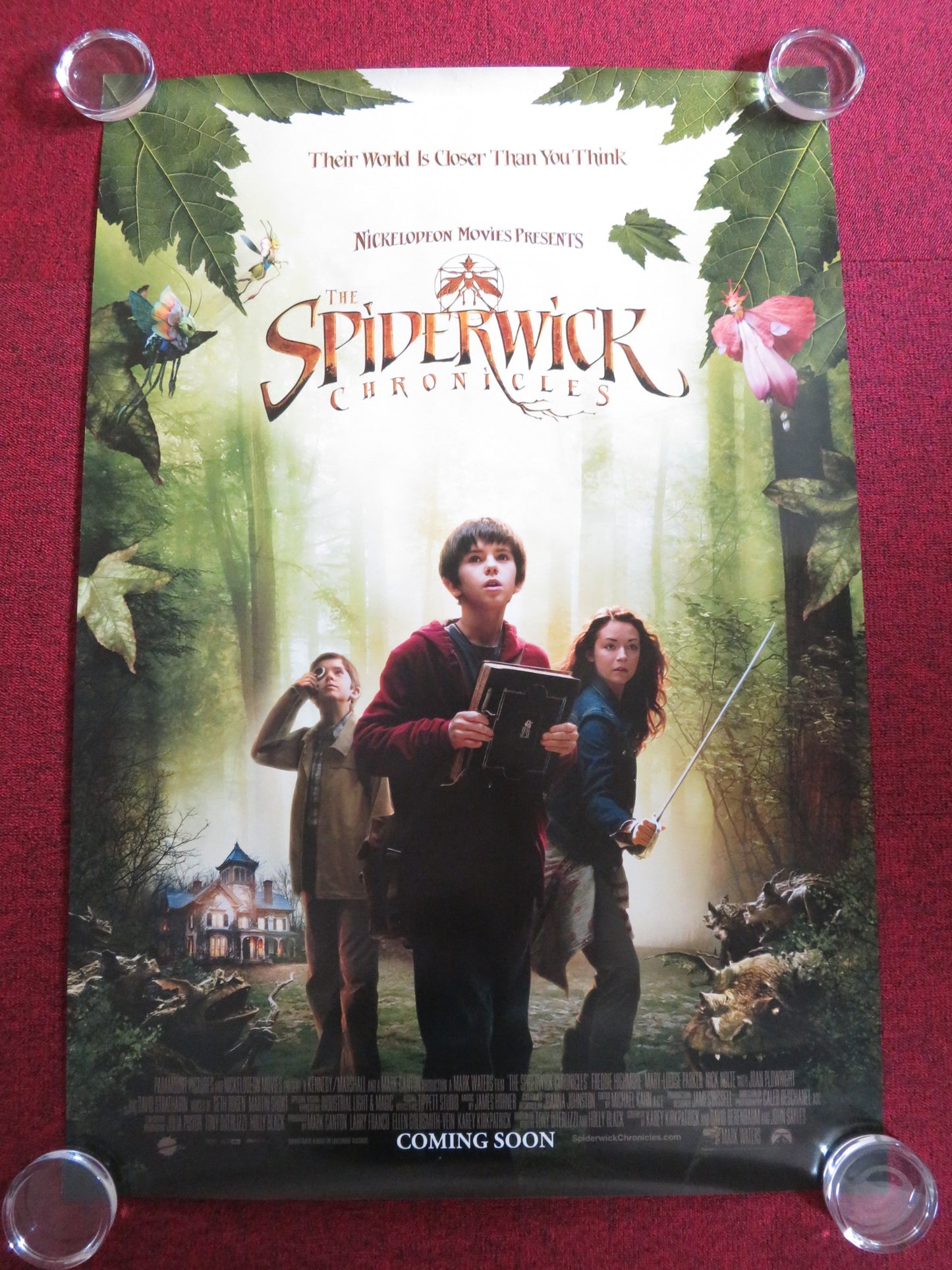 THE SPIDERWICK CHRONICLES - B US ONE SHEET ROLLED POSTER FREDDIE HIGHMORE 2008