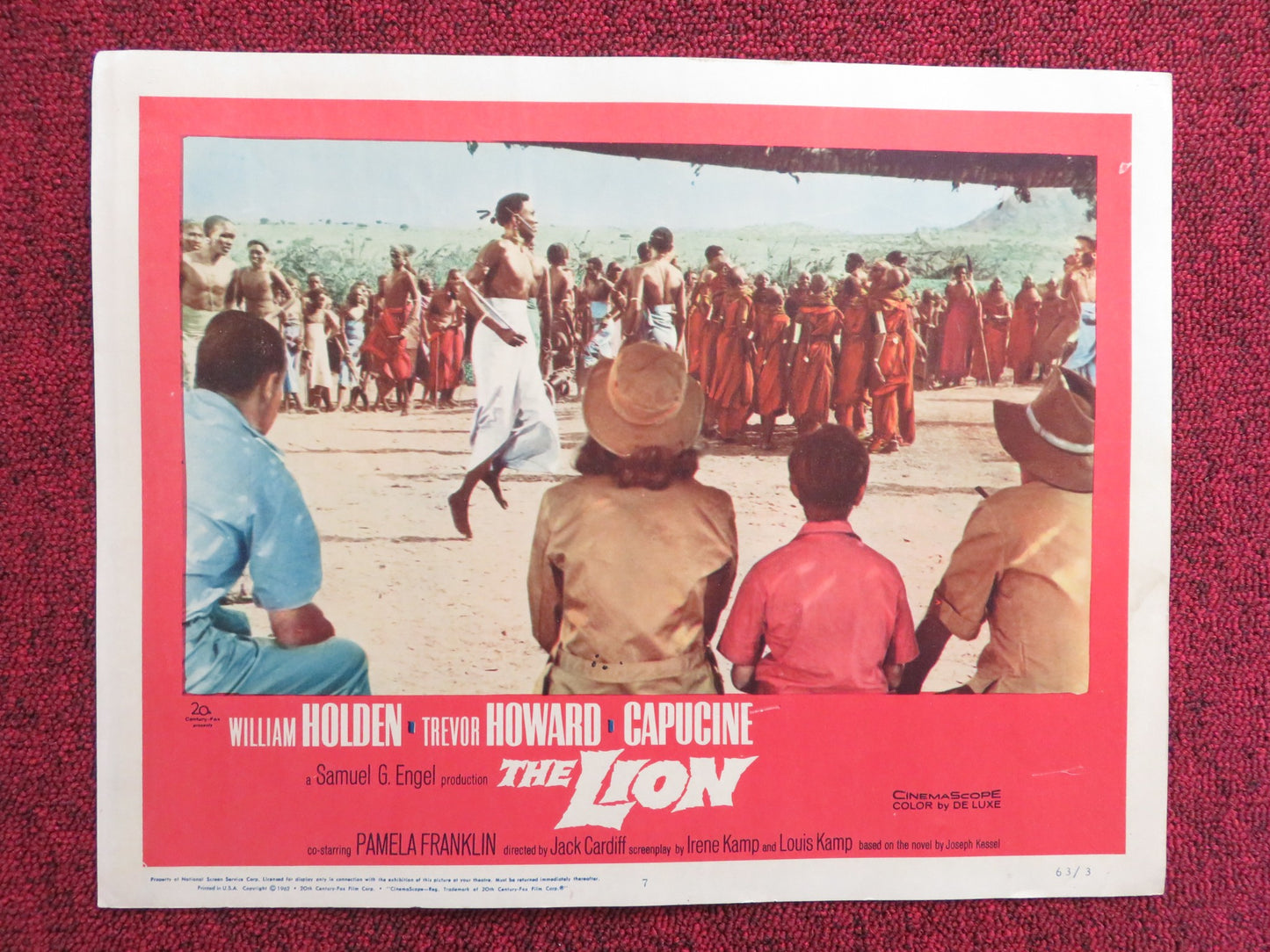 THE LION US LOBBY CARD FULL SET WILLIAM HOLDEN TREVOR HOWARD CAPUCINE 1962