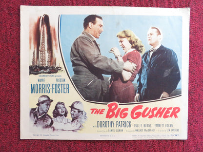 THE BIG GUSHER US LOBBY CARD FULL SET WAYNE MORRIS PRESTON FOSTER 1951