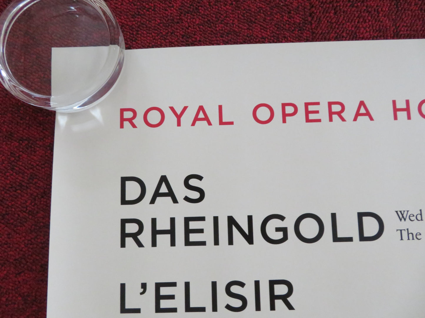 ROYAL OPERA HOUSE IN CINEMAS UK QUAD ROLLED POSTER ROYAL BALLET 2023/2024