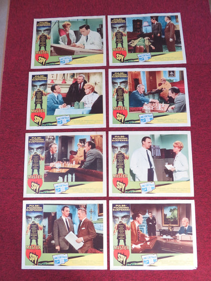 MASTER SPY US LOBBY CARD FULL SET STEPHEN MURRAY JUNE THORNBURN 1964